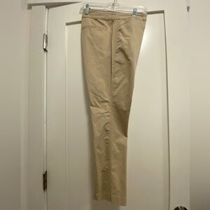 Tan cropped chino pants, size 10